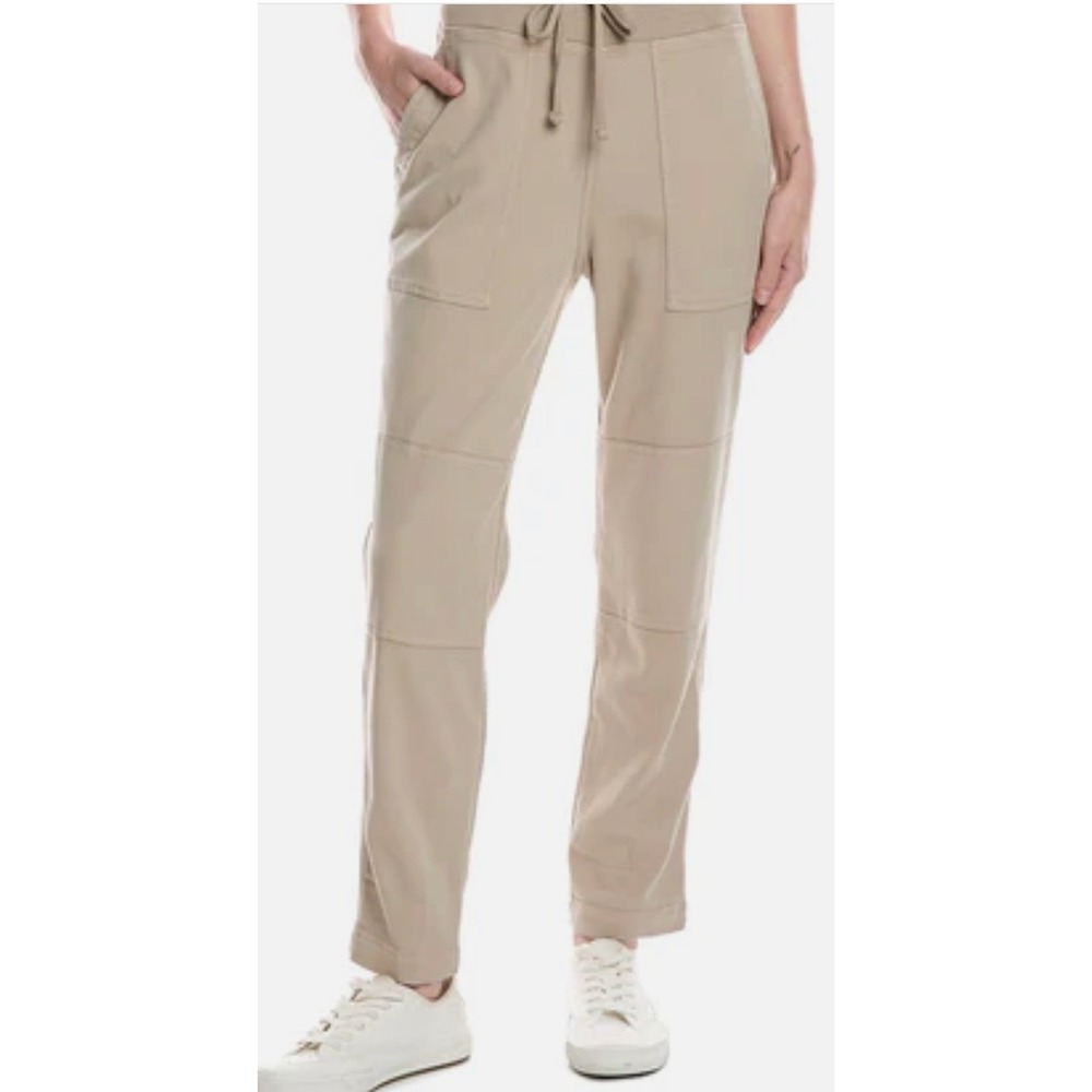 James Perse Standard Khaki Utility Jogger Pants Women's Size 3 Large Soft Drape